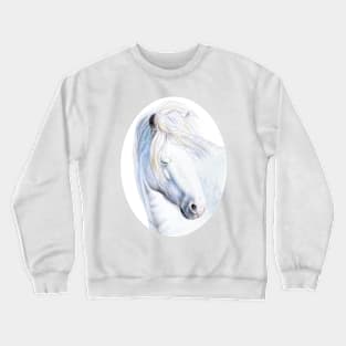 Long Mynd Pony pencil Drawing Crewneck Sweatshirt